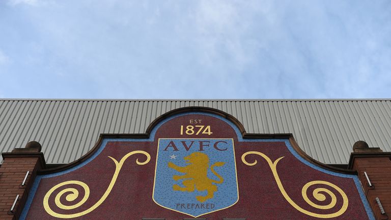 A view outside Villa Park ahead of Aston Villa's match against West Ham United