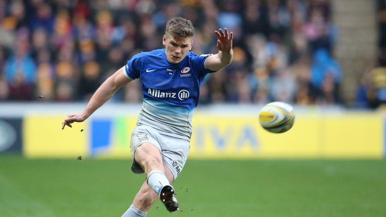 Owen Farrell's kicking was as good as ever but he also scored an excellent try and tackled Wasps to a standstill