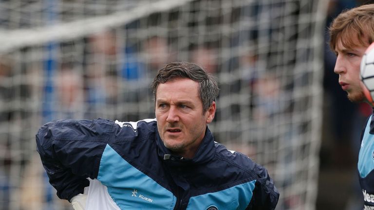 Wycombe goalkeeping coach Barry Richardson, 46, keeps out Plymouth ...