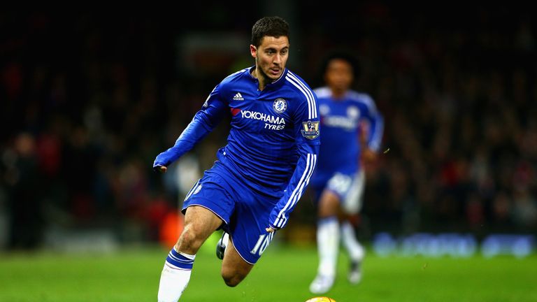 Eden Hazard has told Sky Sports he can't wait to come up against Manchester United next season