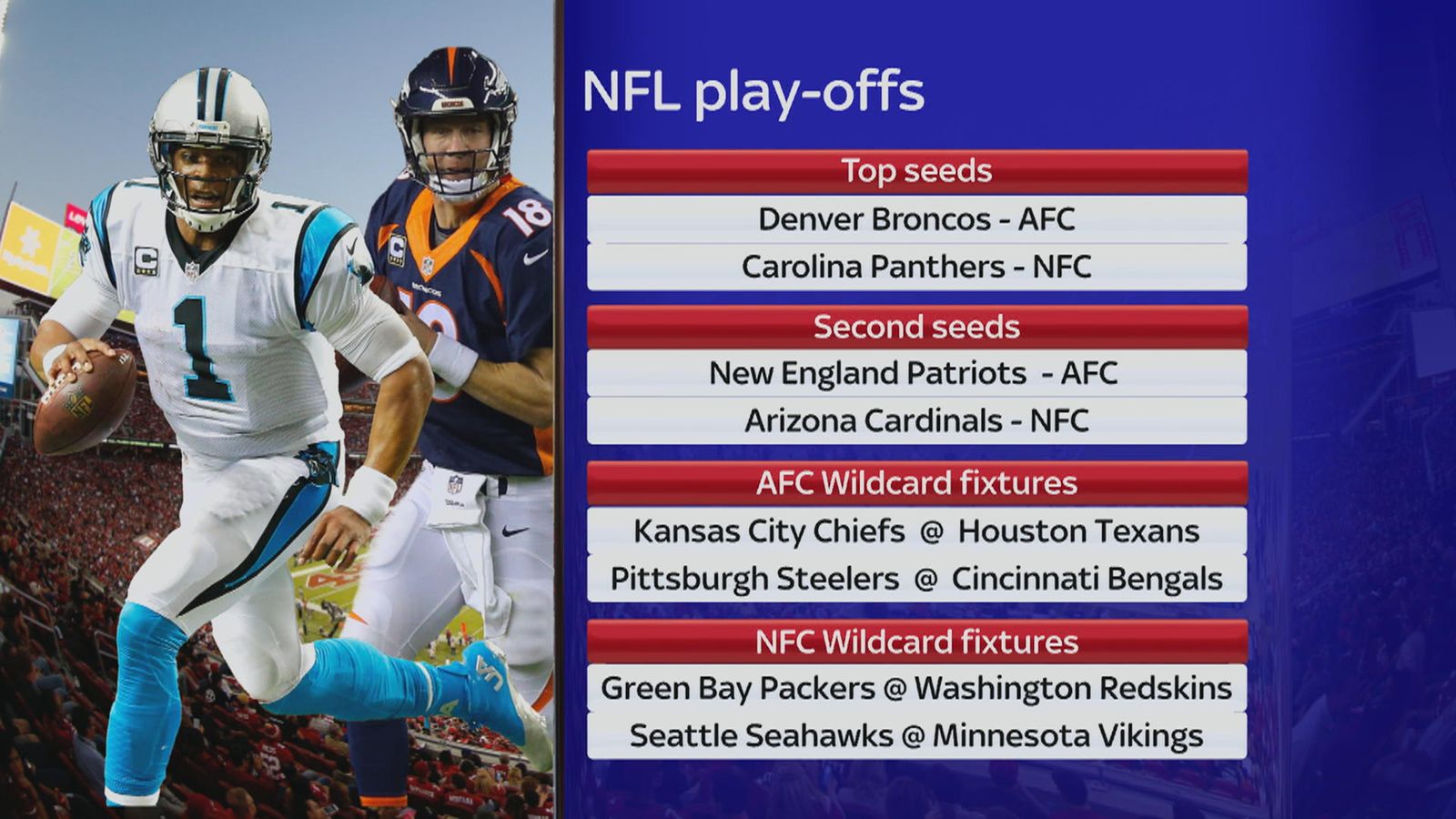 NFL playoff picture - how things look ahead of WiId Card weekend | NFL News | Sky Sports