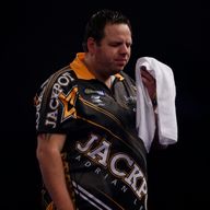 Adrian Lewis reacting during the final during day fifteen of the William Hill PDC World Championship at Alexandra Palace, London