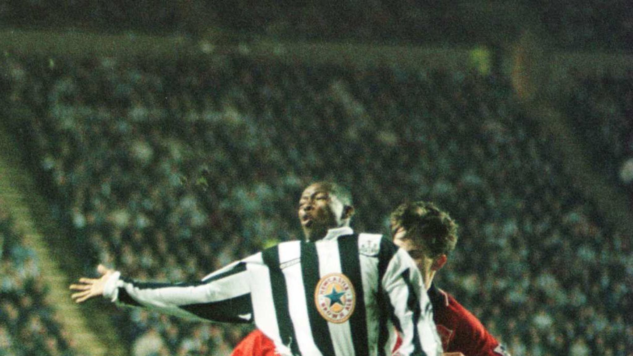Photo Vintage Presse – Newcastle Asprilla 1996 – Tirage Original 21x15 Cm (Farabola)