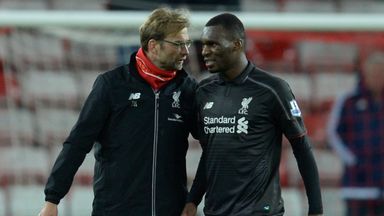 Christian Benteke was left on the bench by Jurgen Klopp