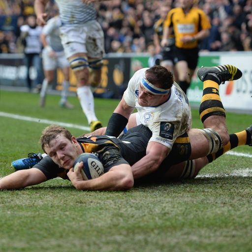 Wasps maul Leinster to top pool