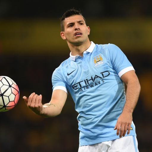 Ton up for Aguero