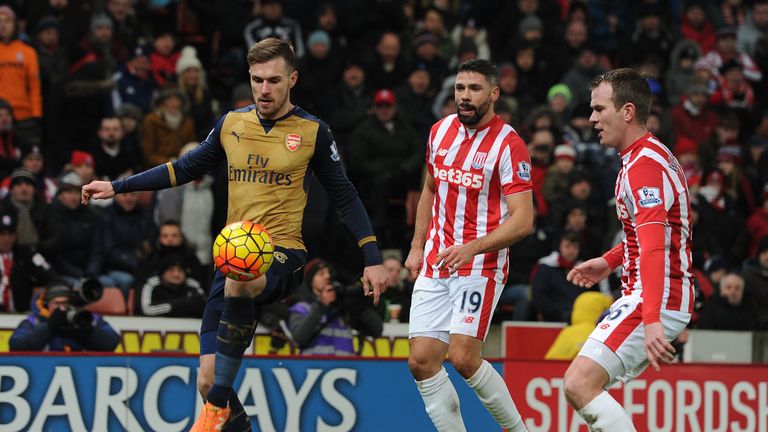 Ramsey played the full 90 minutes as Arsenal secured a hard-earned point at Stoke