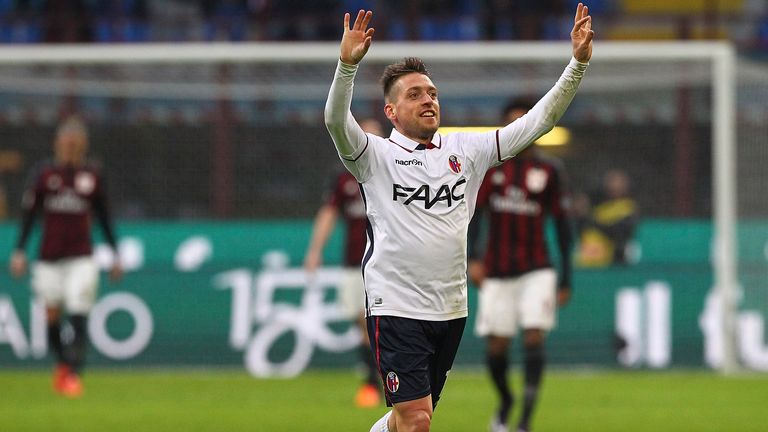 Emanuele Giaccherini celebrates his winning goal