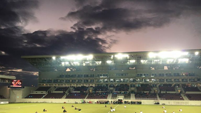 Sit down protest at AEL Larissa vs Acharnaikos 