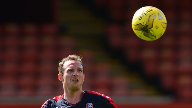 Aidy White of Rotherham in action during a pre season friendly match between Patrick Thistle FC and Rotherham United