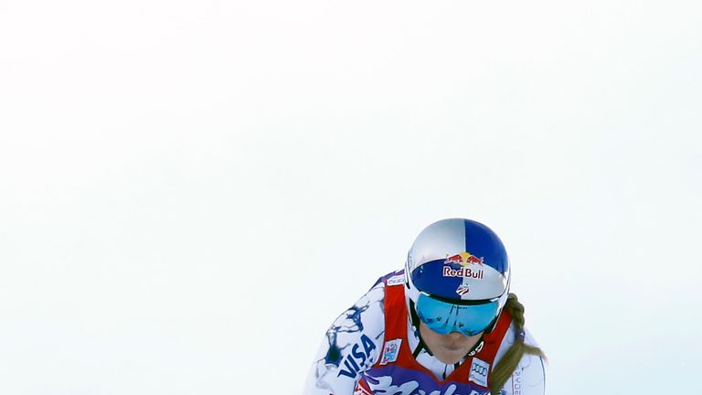 Lindsey Vonn on her way to victory at Altenmarkt-Zauchensee