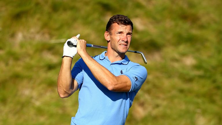 Former footballer Andriy Shevchenko appeared at the Alfred Dunhill Links Championship back in October. 