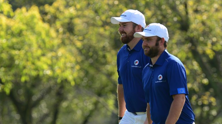 Andy Sullivan and Shane Lowry were part of a practice foursome together ahead of the EurAsia Cup