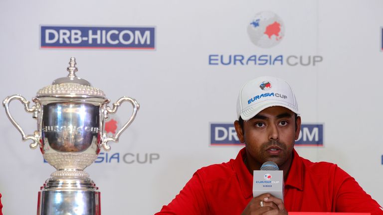 Anirban Lahiri spoke to the media on Tuesday ahead of the EurAsia Cup