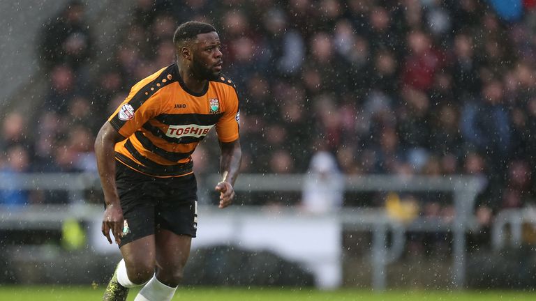 Bondz N'Gala of Barnet in action during the Sky Bet League Two match between Northampton Town and Barnet at Sixfields S