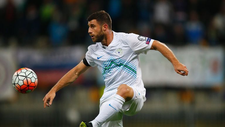 Bojan Jokic is a regular in the Slovenia back four