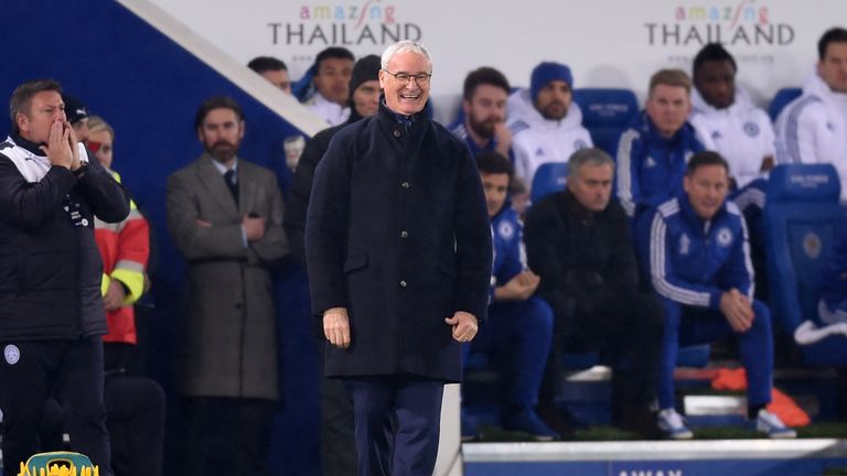 Claudio Rainieri the manager of Leicester City reacts