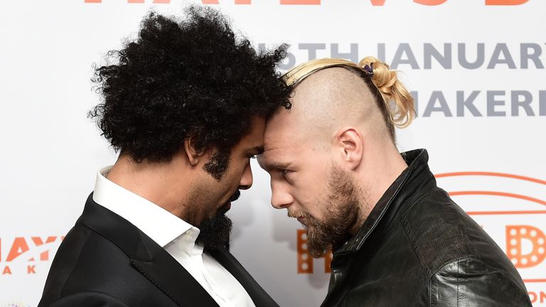 David Haye and Mark de Mori face each other on Saturday night