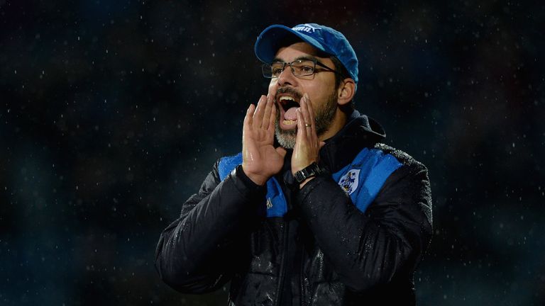 HUDDERSFIELD, ENGLAND - JANUARY 09:  Huddersfield manager David Wagner during The Emirates FA Cup Third Round between Huddersfield Town and Reading at John