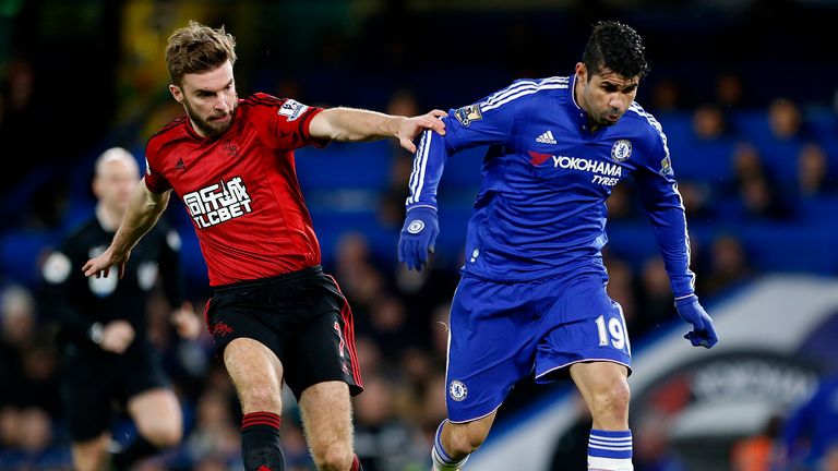 Diego Costa gets away from James Morrison