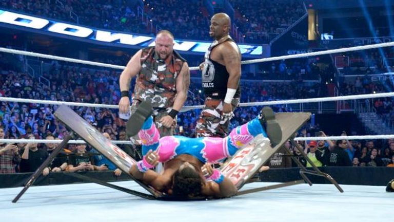 Dudley Boyz and Xavier Woods