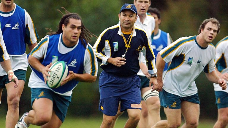 Eddie Jones and George Smith worked together with the Australia national team