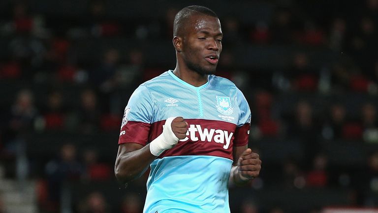 Enner Valencia of West Ham United celebrates 