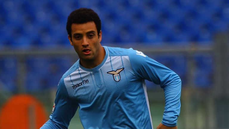 Felipe Anderson of SS Lazio in action