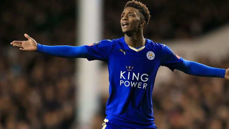 Leicester City's Demarai Gray during the Emirates FA Cup, third round match at White Hart Lane, London. PRESS ASSOCIATION Photo. Picture date: Sunday Janua