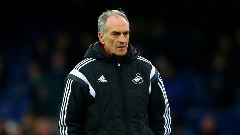 Francesco Guidolin, new Swansea manager pictured ahead of the match with Everton at Goodison Park