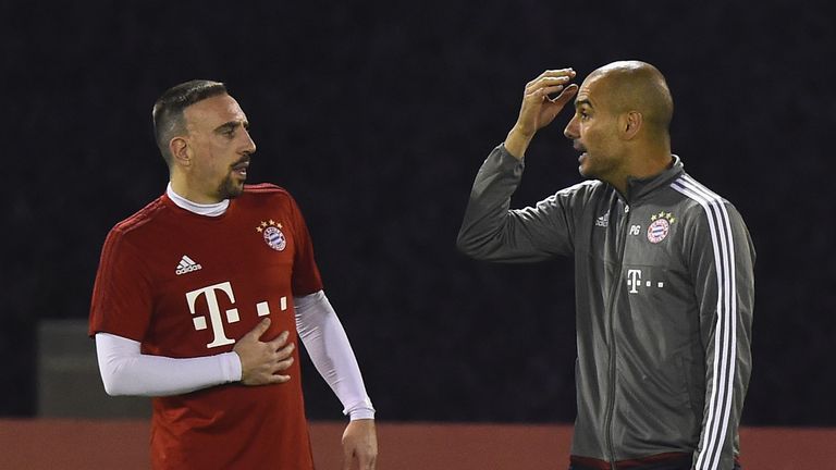 Franck Ribery insists he has had no problems working with Pep Guardiola 