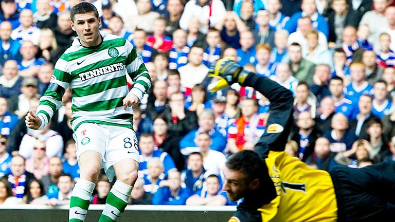 Striker Gary Hooper impressed during his time at Celtic