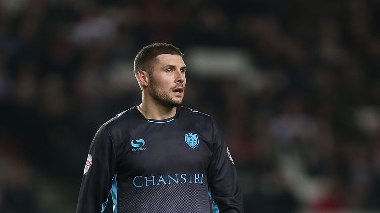 Gary Hooper of Sheffield Wednesday in action during the Sky Bet Championship match between Milton Keynes Dons and Sh