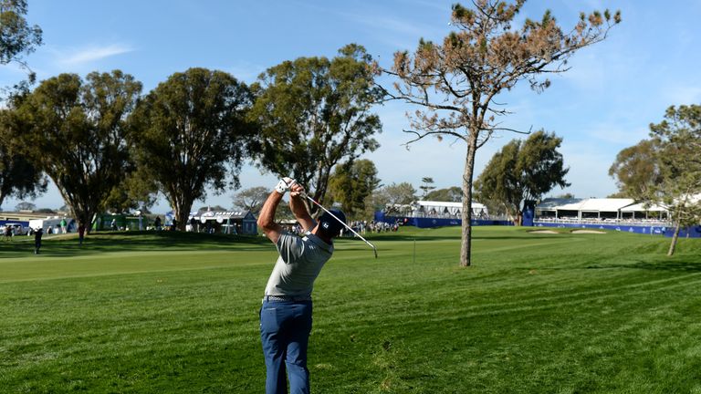 Gary Woodland during Round 2 of the Farmers Insurance Open at Torrey Pines South