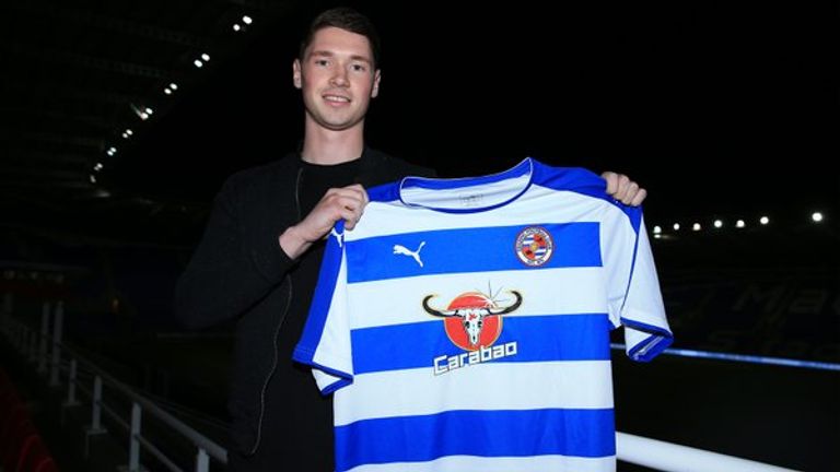 Evans is excited about his Reading switch (pic from Reading twitter feed - @ReadingFC)