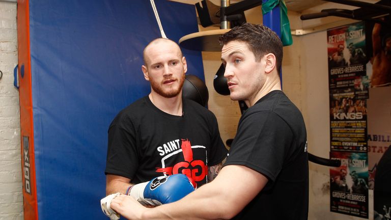 George Groves is now trained by Shane McGuigan (R)