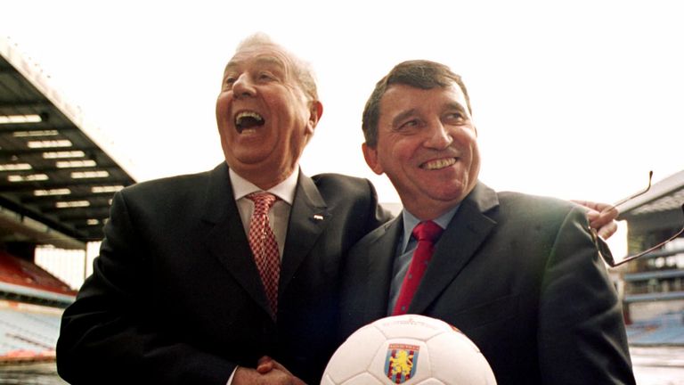 Graham Taylor (R) arrived at Villa in 2002, and soon created a player liaison officer role