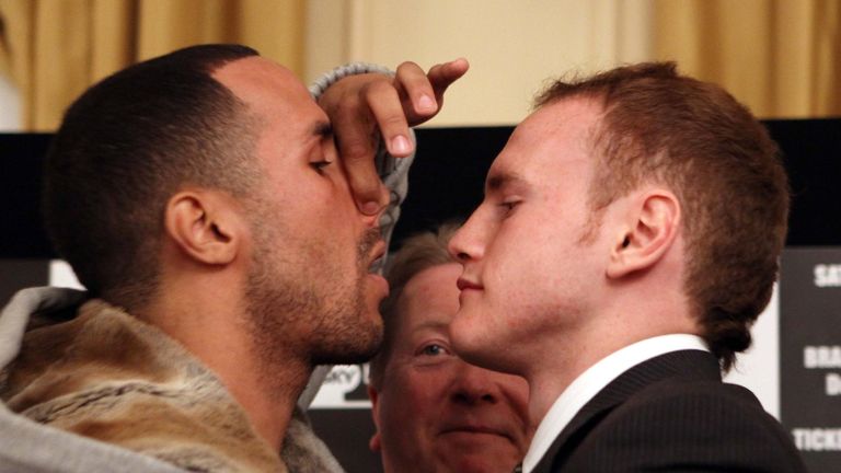 George Groves and James Degale (L) go head-to-head in 2011