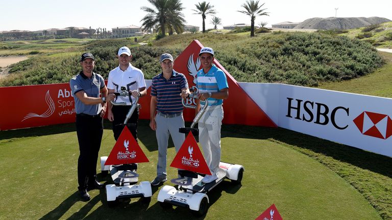 Henrik Stenson, Rory McIlroy, Jordan Spieth and Rickie Fowler ahead of the Rider Cup Desert Challenge