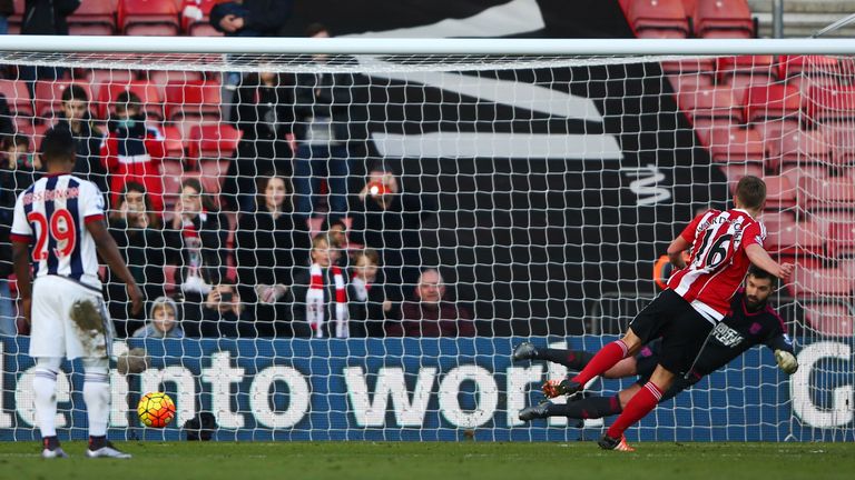  James Ward-Prowse of Southampton converts the penalty to score his team's second goal 