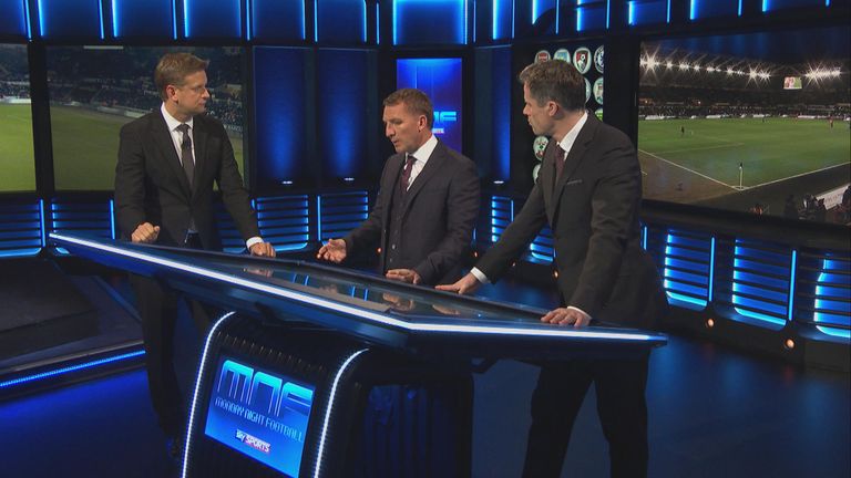 Brendan Rodgers joined Jamie Carragher and Ed Chamberlin on Monday Night Football.