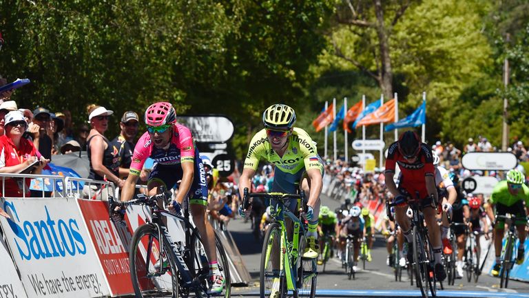 Jay McCarthy, Diego Ulissi, Santos Tour Down Under 2016, stage two