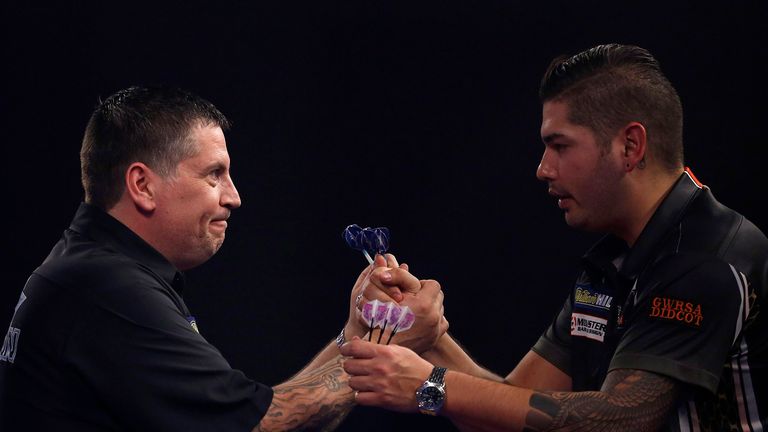 Gary Anderson after beating Jelle Klaasen in the semi final match during day fourteen of the William Hill PDC World Championship at Alexandra Palace