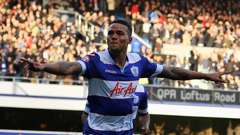 Jermaine Jenas Of Queens Park Rangers celebrates