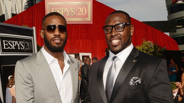  UFC fighter Jon Jones and brother Arthur Jones of the NFL