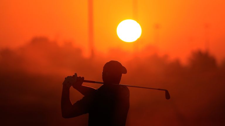 Jordan Spieth during the first round of the Abu Dhabi Golf Championship