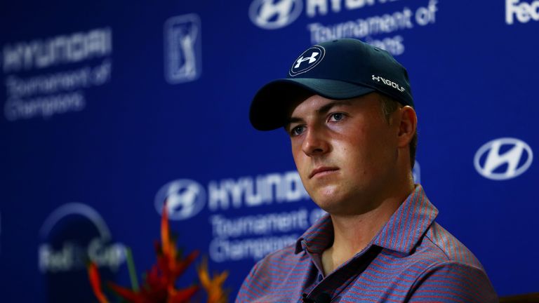 Spieth was in a relaxed mood when speaking to the media on Tuesday 