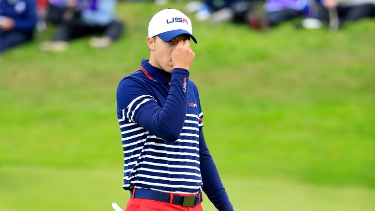 Jordan Spieth made his Ryder Cup debut at Gleneagles in 2014