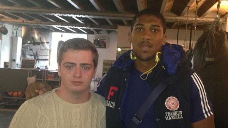 Josh Goodwin with Anthony Joshua