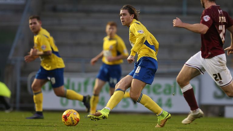 Josh Windass, in action for Accrington Stanley, has agreed personal terms with Rangers